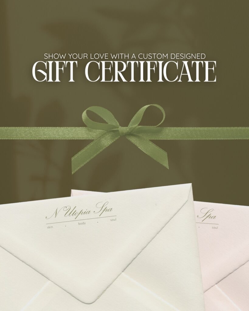 Custom gift certificate from a spa in makati (NUTOPIA SPA) 1