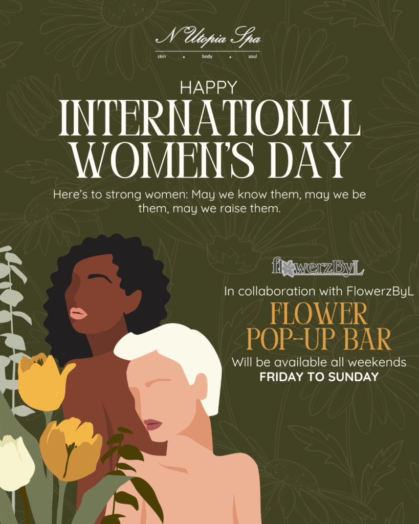 Pop-up flower bar at a Spa in Makati